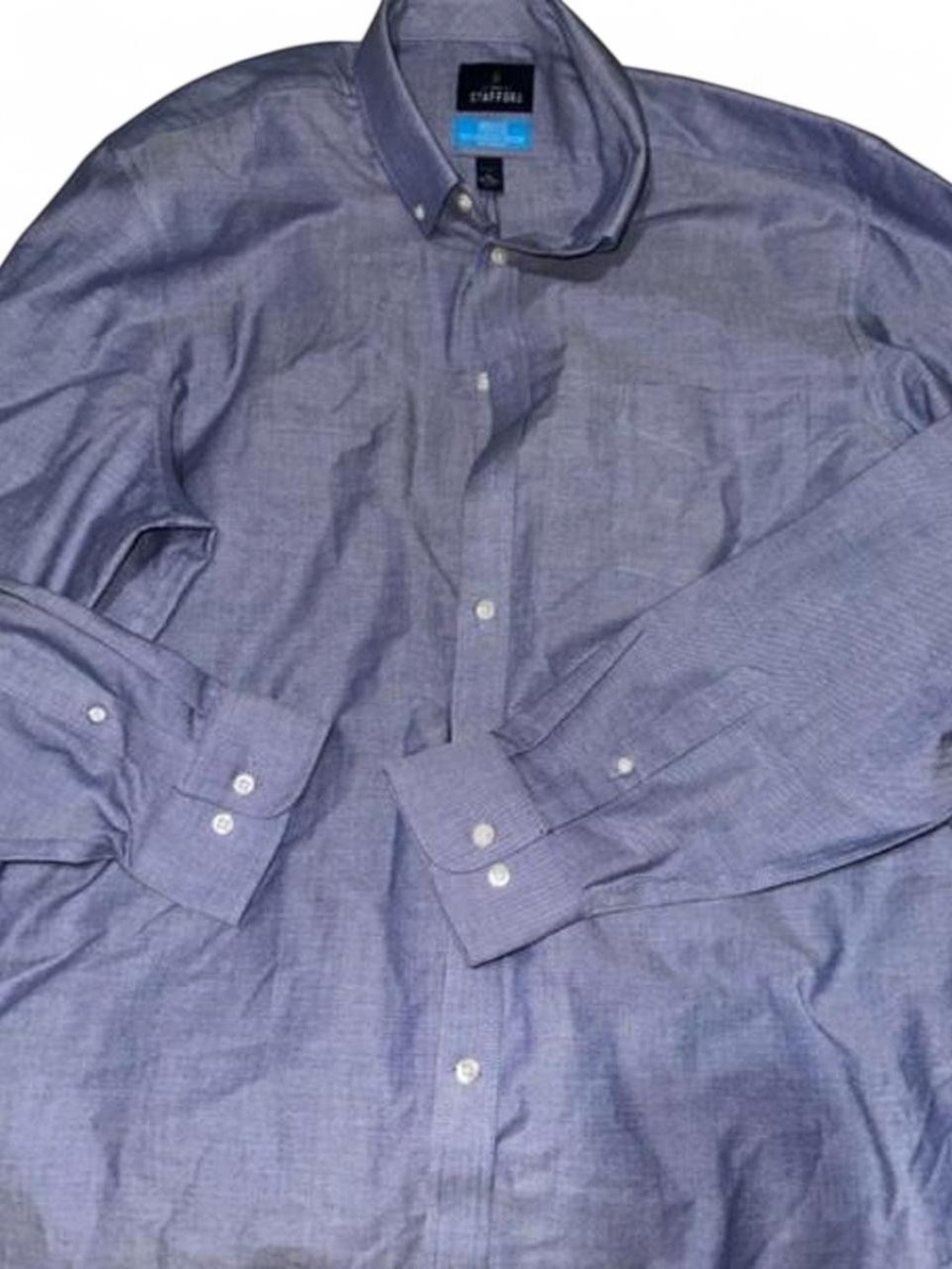 Stafford Men's Button-Down Shirt - Blue